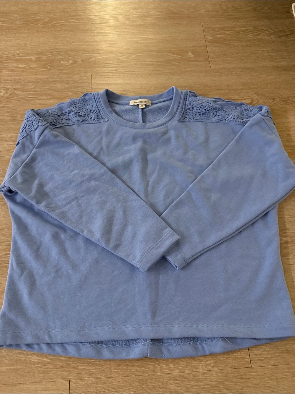 Francesca's Light Blue Crewneck Sweatshirt